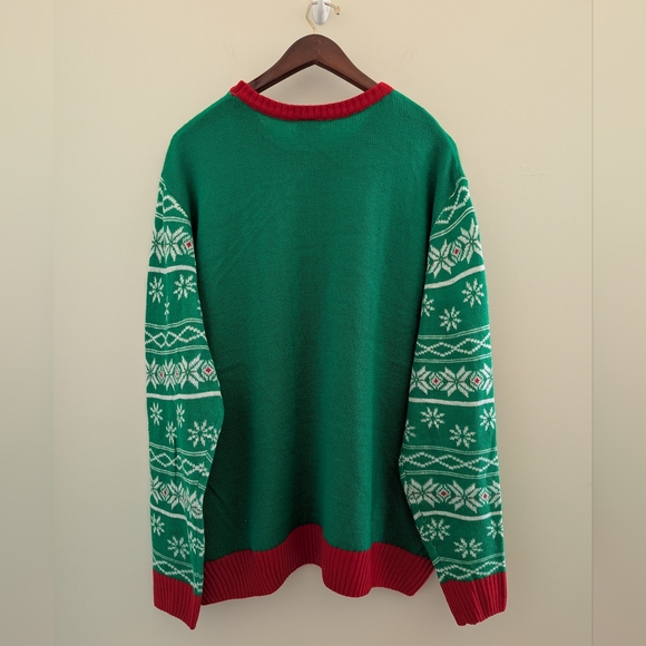 NWT Peanuts Snoopy Chillin' Dog House Christmas Ugly Sweater Adult 3XL 3XG XXXL - Picture 12 of 13